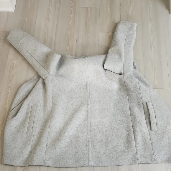 J. Crew Light Gray Trench Coat - Picture 3 of 5